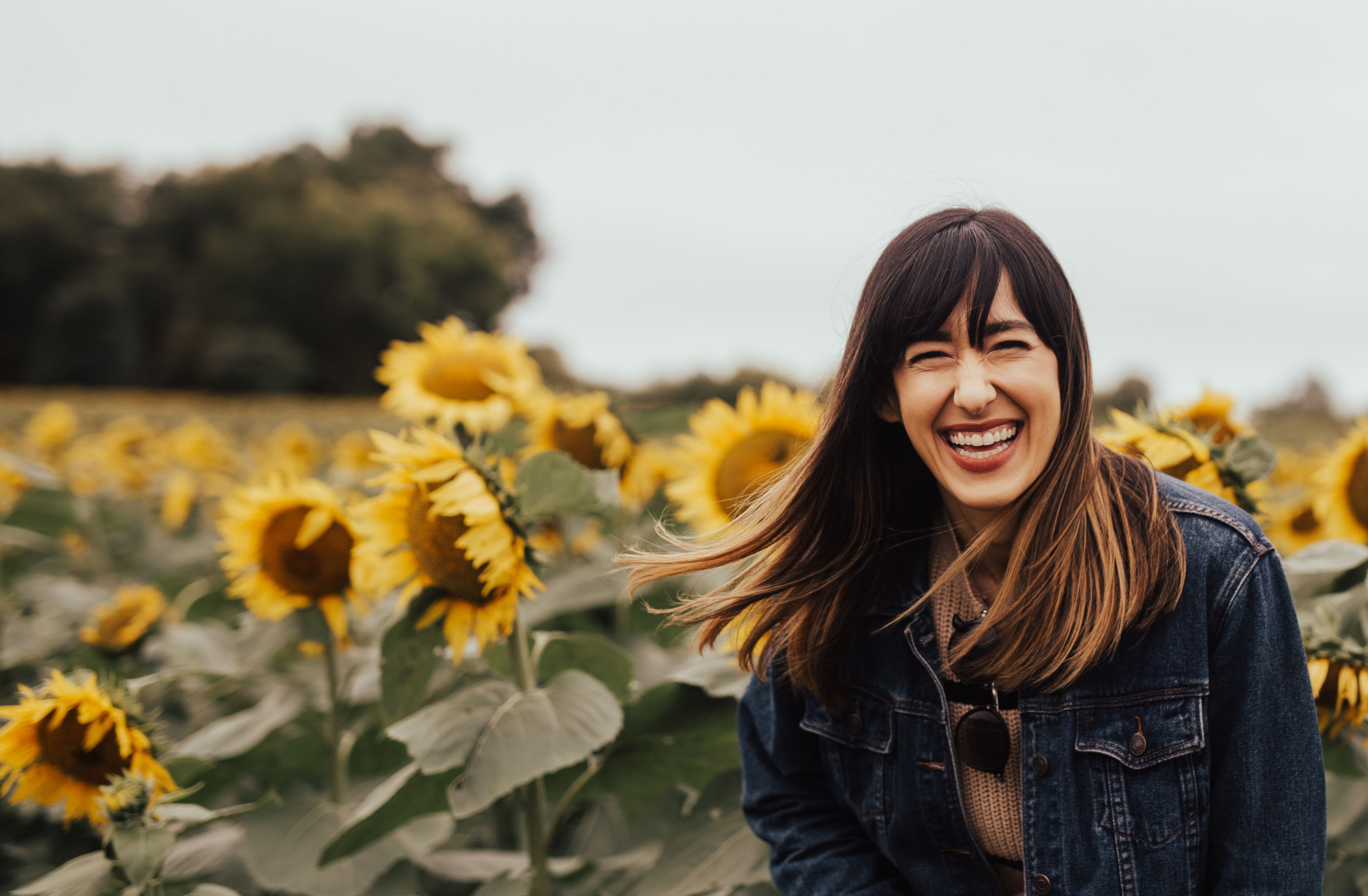 Young adult girl smiling