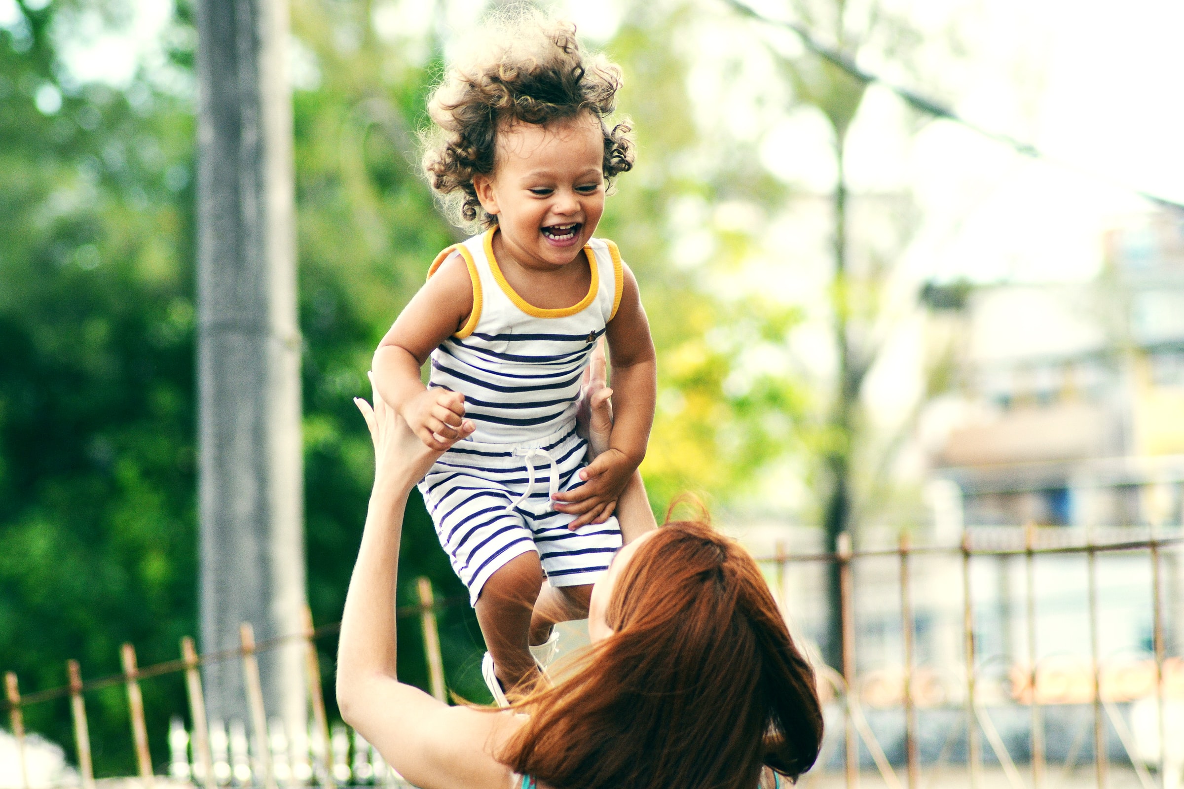 child with mother